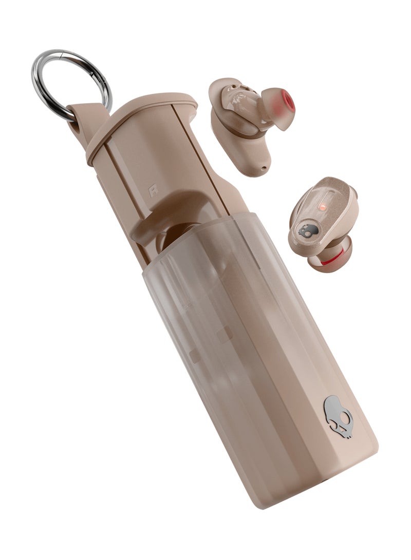 Skullcandy Method 360 ANC Wireless Earbuds, Sound by Bose, Bluetooth Headphones, Premium Noise Cancelling, Up to 40 Hrs Battery, Sweat and Water Resistant, Microphone for iPhone, Android Primer Tan - Image 1