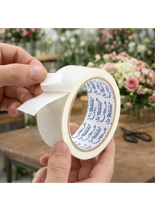 Si Bonne Heavy Duty Double Sided Tape for Chocolate Wrapping and Floral Decoration, 4 cm, 70 Rolls/Carton - Image 3