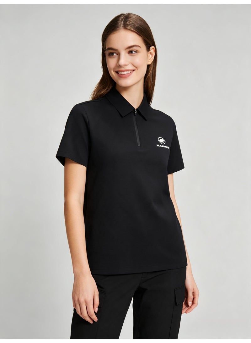 Mammut Men's and women's short-sleeved Polo shirts with half-open zippers and lapels - Image 4
