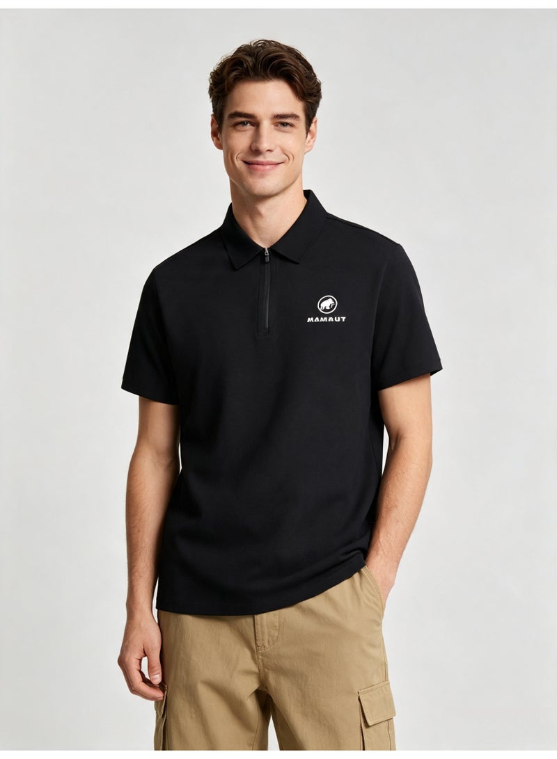 Mammut Men's and women's short-sleeved Polo shirts with half-open zippers and lapels - Image 3