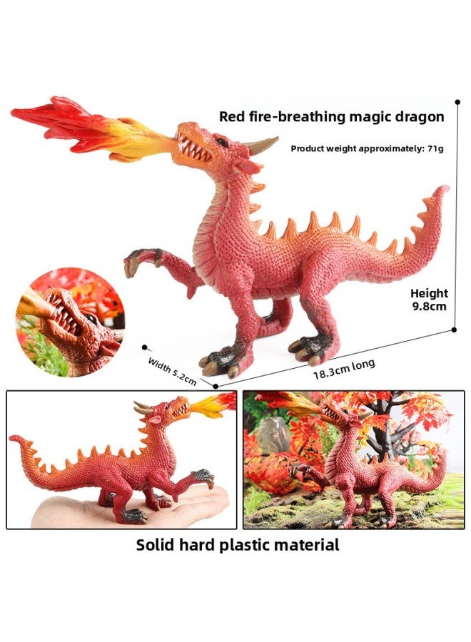Children's Simulation Warcraft Dragon Dinosaur Model Toy Double-headed Dragon Thunder And Lightning Magic Dragon Black Dragon Wind God Magic Dragon Ornaments 