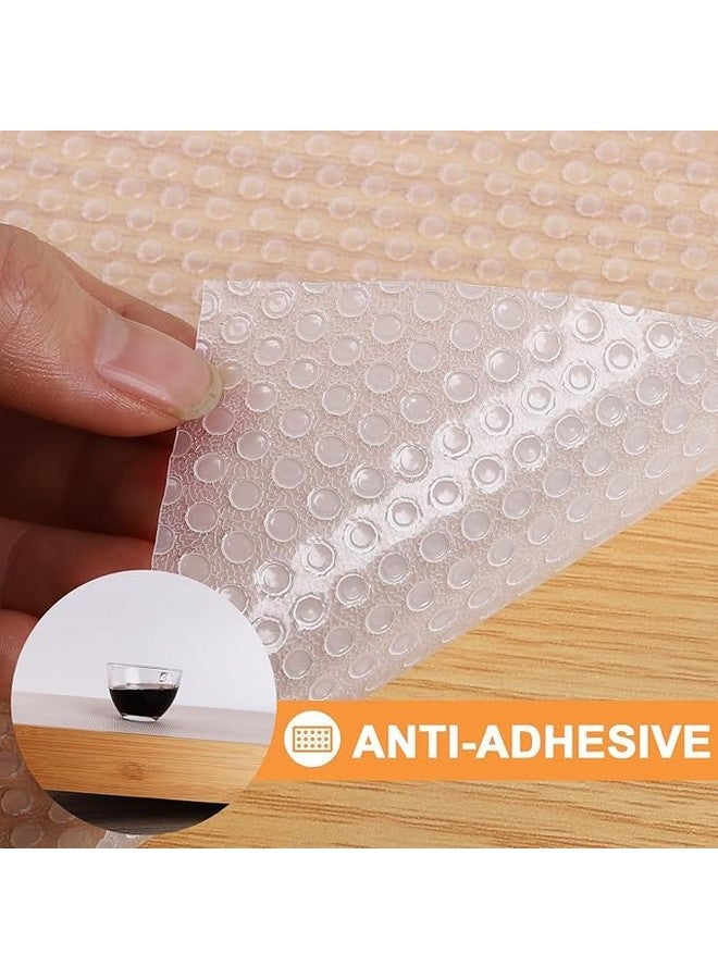 ElastPro حصيرة/ورقة مطاطية مضادة للانزلاق من ElastPro EVA على شكل دوائر (شفافة، 45 سم × 1.5 م)، أسيتات إيثيلين فينيل - Image 4