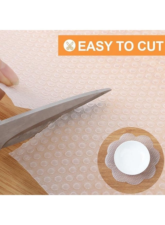 ElastPro حصيرة/ورقة مطاطية مضادة للانزلاق من ElastPro EVA على شكل دوائر (شفافة، 45 سم × 1.5 م)، أسيتات إيثيلين فينيل - Image 5