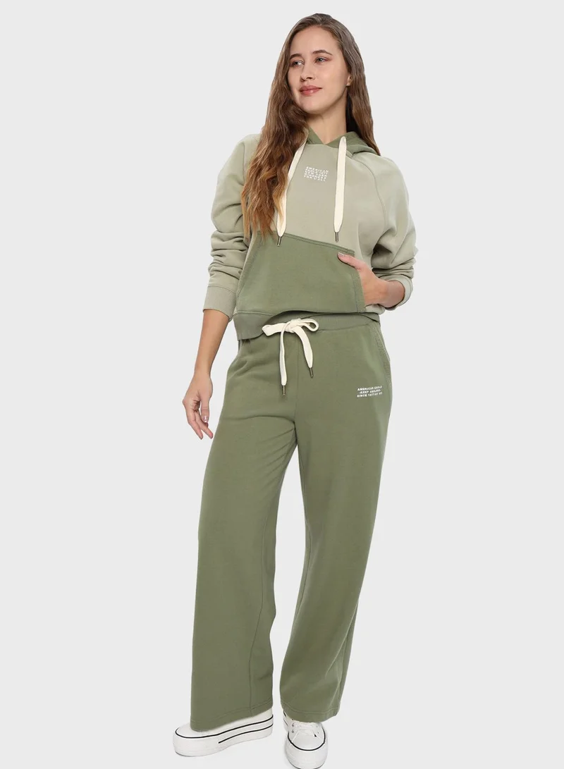 American Eagle Color Block Hoodie