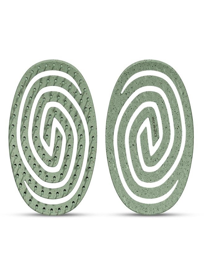 Ikonic Me Spiral Vent Travel Hair Brush IKM-2109, Eco Conscious, Flexible Airflow Design for Faster Blow Dry, Scalp Stimulating, Anti Static Bristles,Frizz Free Finish, All Hair Types - Jade Green - Image 2