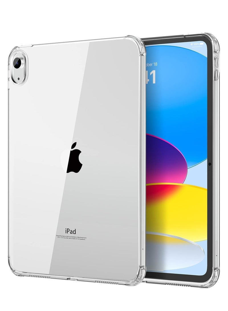 BORTONY iPad 10th Generation 2022 10.9 Inch Clear Case Cover Slim Fit  Lightweight Transparent Soft Bumper Cover for iPad 10th Generation 10.9 Inch - Image 1