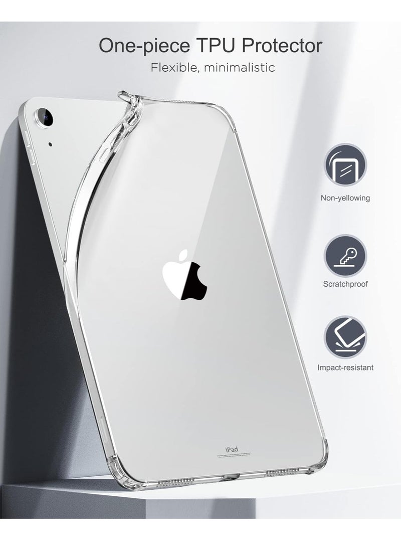 BORTONY iPad 10th Generation 2022 10.9 Inch Clear Case Cover Slim Fit  Lightweight Transparent Soft Bumper Cover for iPad 10th Generation 10.9 Inch - Image 4