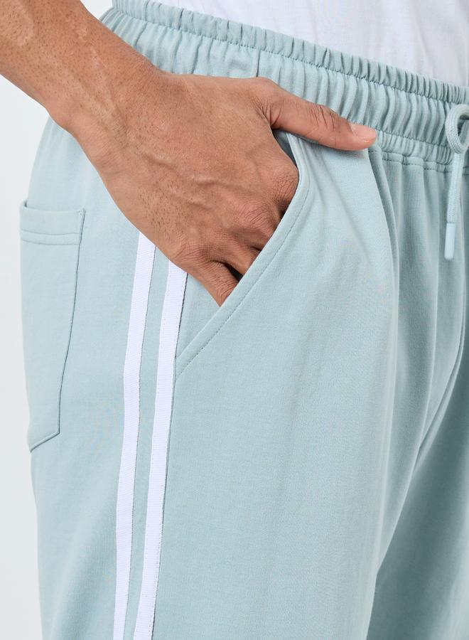 Styli Men Slim Fit Terry Joggers with Side Taping - Image 3