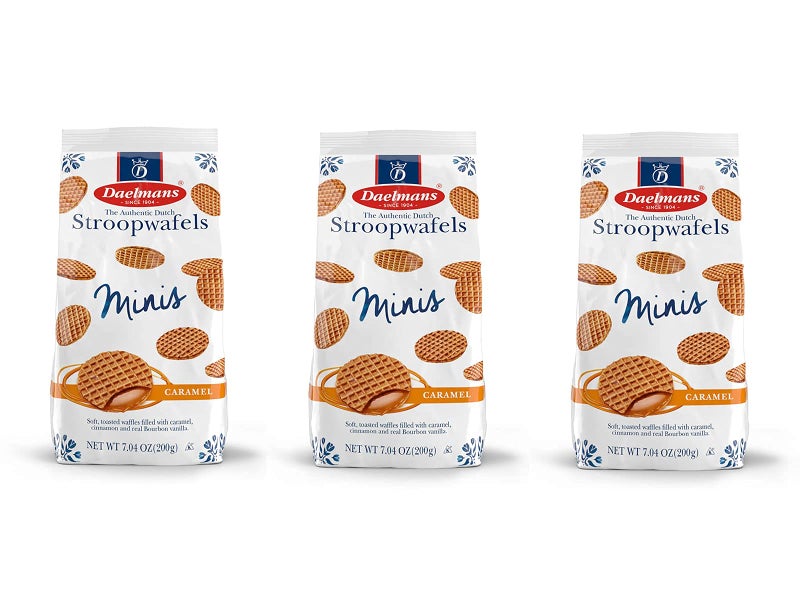 DAELMANS Stroopwafels, Dutch Waffles Soft Toasted, Pack of 3, Caramel, Office Snack, Mini Size, Kosher Dairy, Authentic Made In Holland, Bag of Mini Stroopwafels, 7.04oz (3 Pack) - Image 2