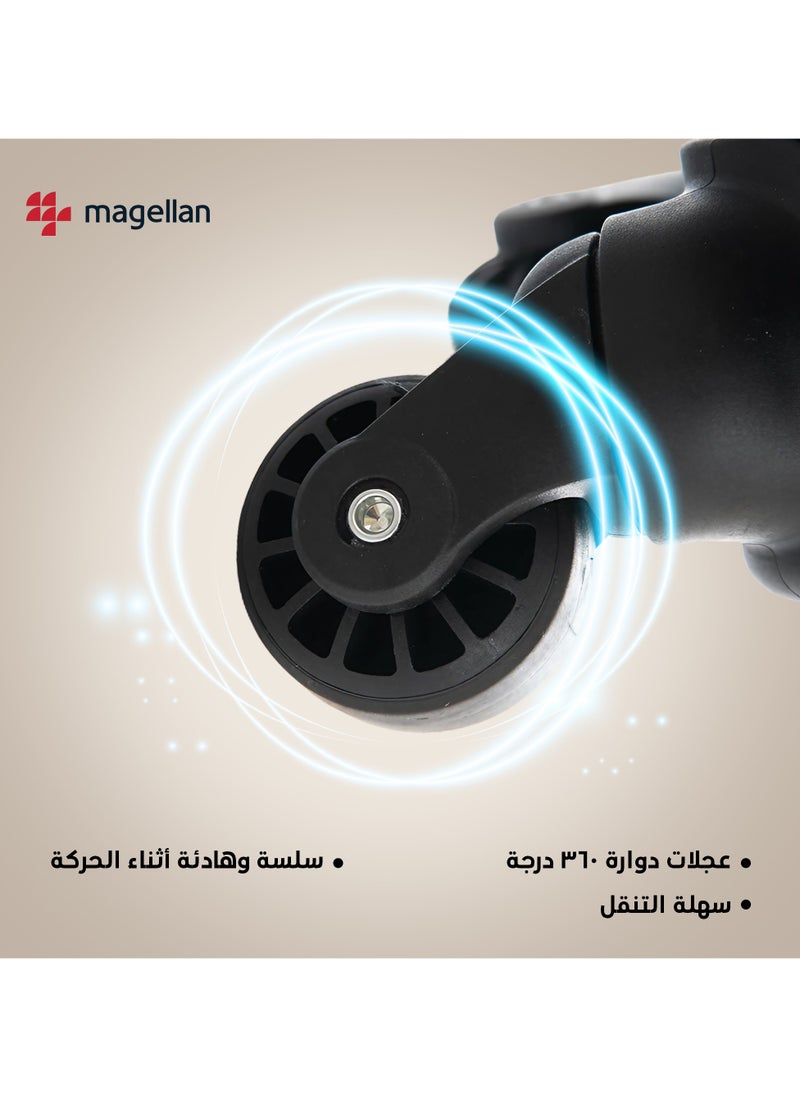 حقيبة ماجلان 17 بوصة المميزة ، بفتحة أمامية وختم الوزن الخفيف