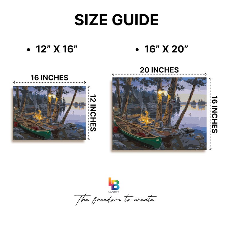 Ledgebay DIY Paint by Numbers Kit for Adults Framed Canvas: Beginner to Advanced Paint by Numbers Kit, Kits Include Acrylic Paint Set Brushes Tabletop Easel (Summer's Song 16" x 20" Framed) - Image 5