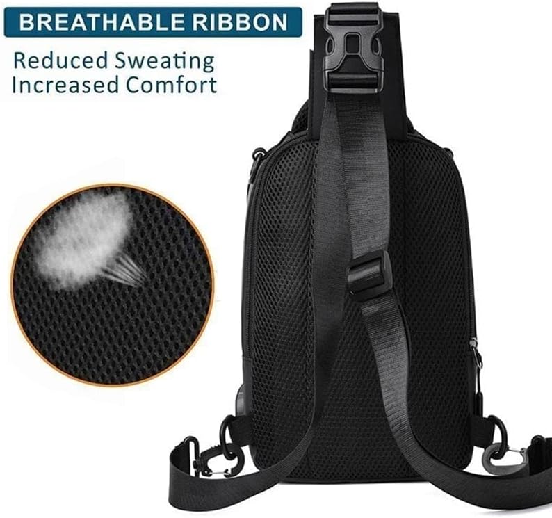 comfrt Anti-theft Waterproof Crossbody Bag - Crossbody Bag and Backpack 2 in 1 - Travel Casual Men Bag with USB Charging Port - Image 4