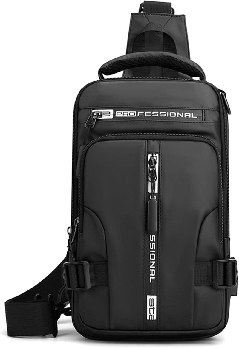 comfrt Anti-theft Waterproof Crossbody Bag - Crossbody Bag and Backpack 2 in 1 - Travel Casual Men Bag with USB Charging Port - Image 1