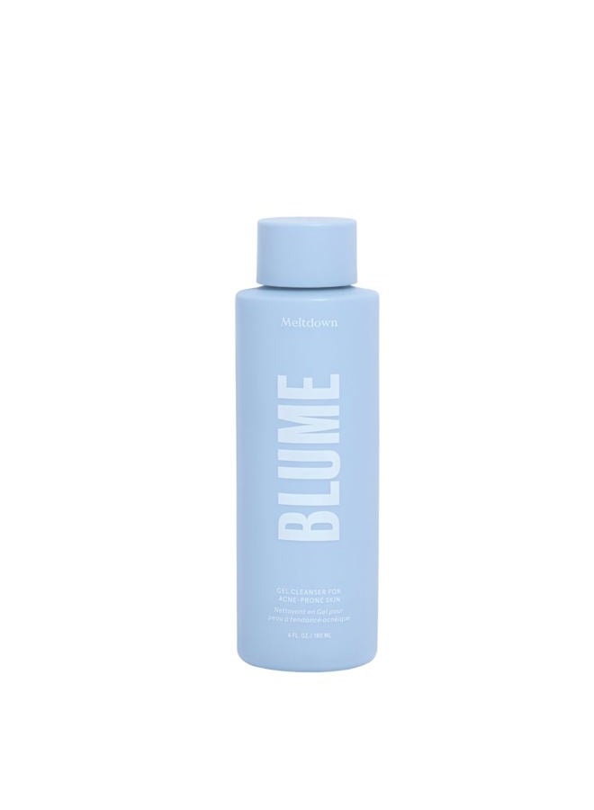 Blume Meltdown Salicylic Acid Cleanser - Balancing Gel Face Wash for Oily Skin - Hydrating Facial Cleanser with Glycerin & Ceramides - Non-Stripping & Makeup-Removing Skin Care (6 oz) - Image 1