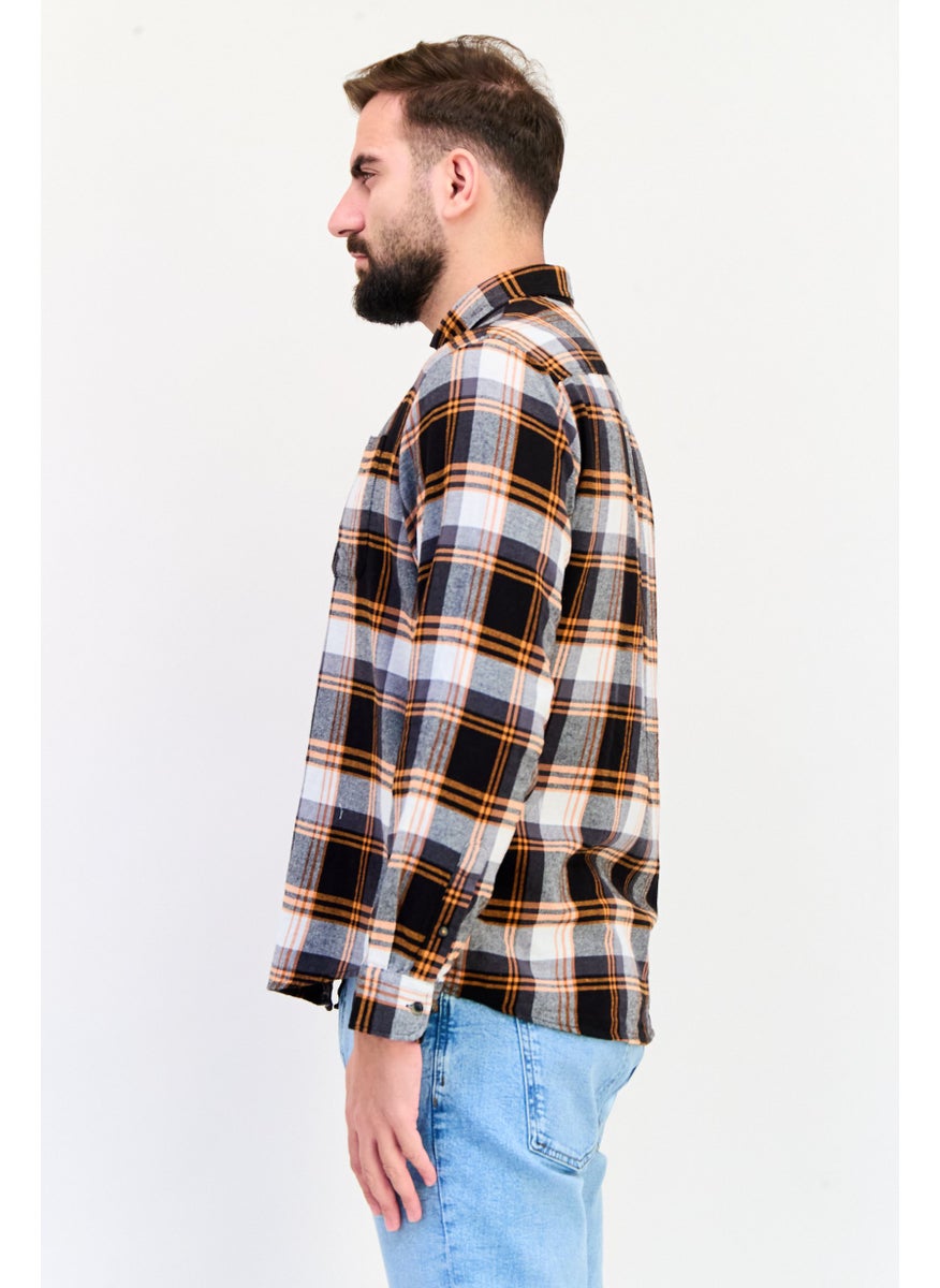 Jack Jones Men Regular Fit Checkered Long Sleeves Casual Shirt, Multicolor  - Image 3