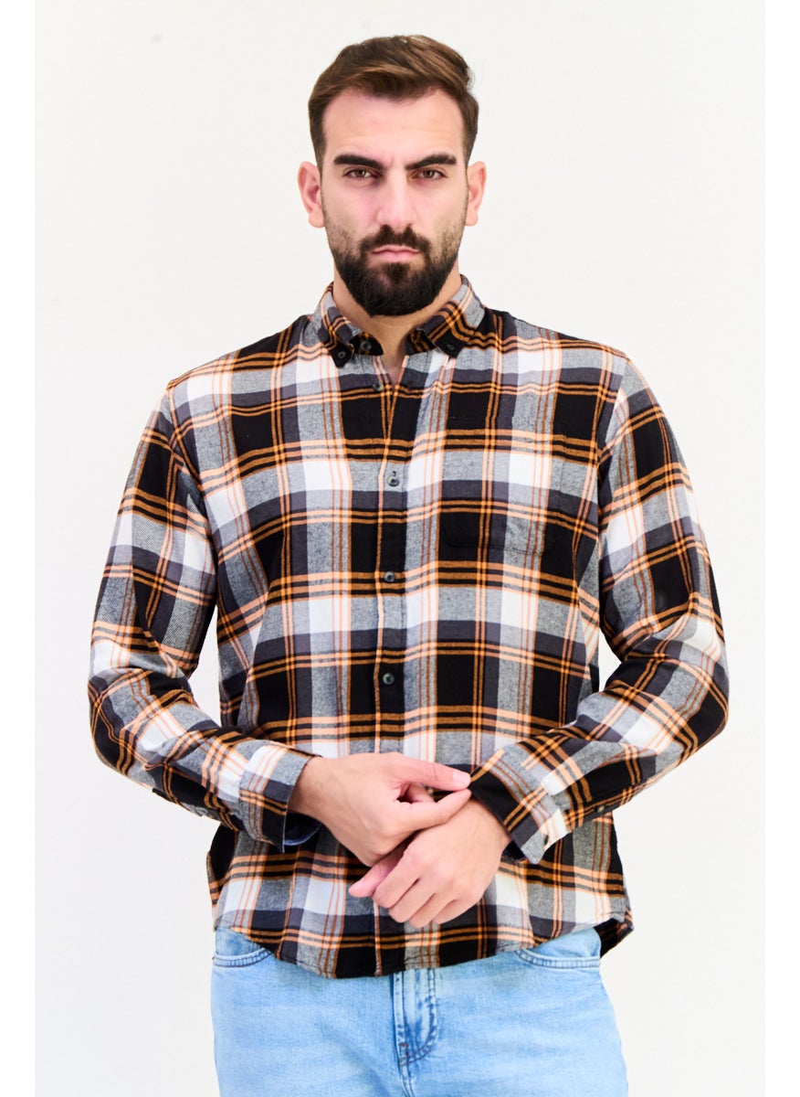 Jack Jones Men Regular Fit Checkered Long Sleeves Casual Shirt, Multicolor  - Image 1