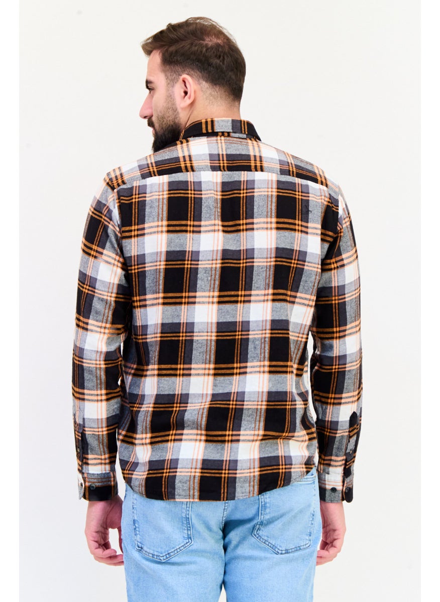Jack Jones Men Regular Fit Checkered Long Sleeves Casual Shirt, Multicolor  - Image 4