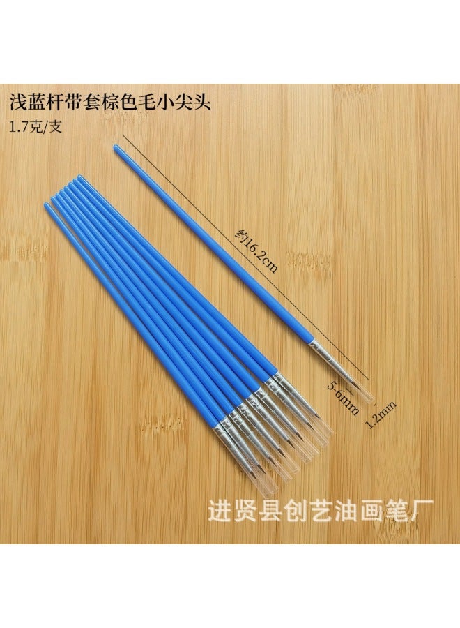 Chuangyi Acrylic Paint Pen Plastic Rod Digital Oil Painting Brush Flat Head Brush Gouline Brush Vinyl Doll Plaster Nylon Pen - Image 1