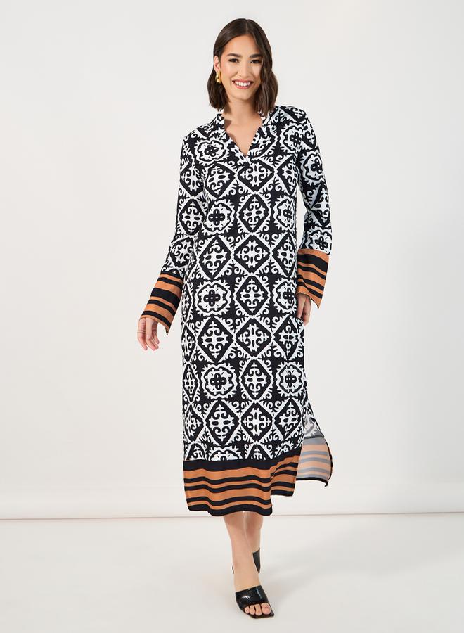 Styli Geometric Print Dress  - Image 1