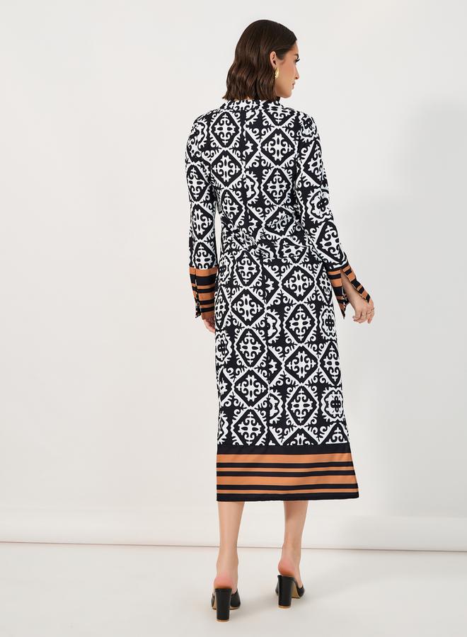 Styli Geometric Print Dress  - Image 5