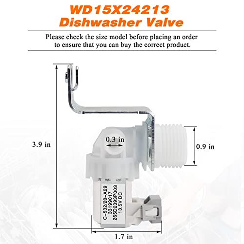Blutoget WD15X24213 WD15X22999 WD15X26140 Dishwasher Valve by Blutoget -Compatible for GE Dishwasher-Replaces 4547181 AP6286892 PS12342758 EAP12342758 WD15X20119 WD15X21340 - Image 5