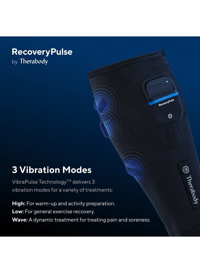 Theragun RecoveryPulse Calf Sleeve by Therabody, Compression & Vibration Sleeve for On The Go Relief, Reduce Soreness in Lower Legs, Increase Flexibility, Circulation & Accelerate Recovery, Small - Image 3