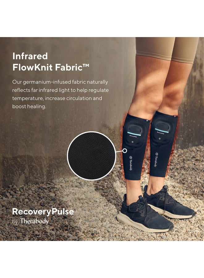 Theragun RecoveryPulse Calf Sleeve by Therabody, Compression & Vibration Sleeve for On The Go Relief, Reduce Soreness in Lower Legs, Increase Flexibility, Circulation & Accelerate Recovery, Small - Image 4
