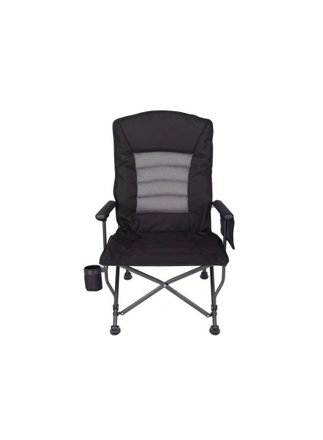 Oversized Camping Chair for Adults – Heavy Duty Foldable Chair with Adjustable Backrest, 200kg Support, Cup Holder, Portable for Outdoor, Beach, Camping and Travel - Image 1