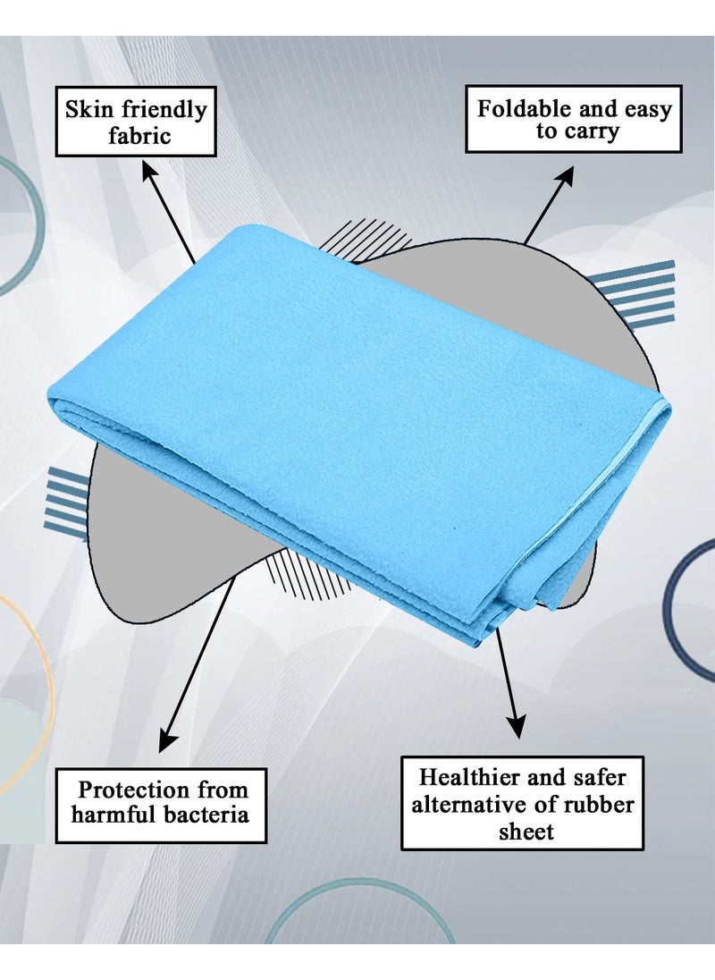 BTfash - BTfash Baby Waterproof Reusable Super Soft Fast Drying Mattress Protector Small Cobalt - Image 1