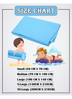 BTfash BTfash Baby Waterproof Reusable Super Soft Fast Drying Mattress Protector Small Cobalt  - Image 3