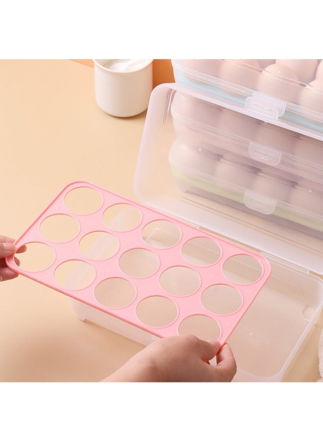 15 grid Refrigerator Egg Box Fresh-Keeping Box Plastic Storage Box  - Image 1