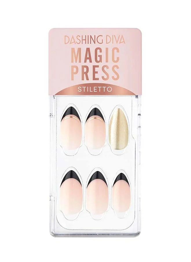 DASHING DIVA Magic Press Black Edge