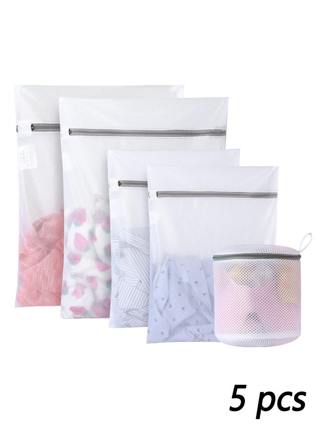 Mesh Laundry Bags for Delicates Durable Protective Wash Bags Travel Storage Bags for Intimates Lingerie,5PCS（2M,2L,1 Bra Bags） - Image 1