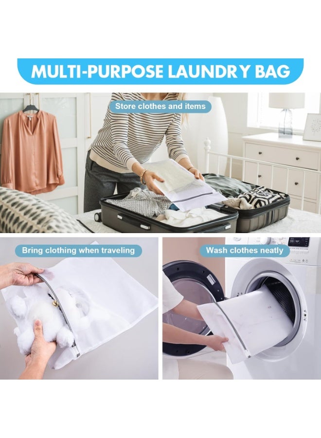 Mesh Laundry Bags for Delicates Durable Protective Wash Bags Travel Storage Bags for Intimates Lingerie,5PCS（2M,2L,1 Bra Bags） - Image 5