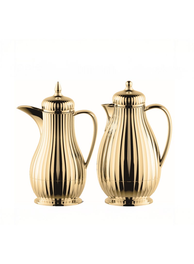 ECVV Regal Regal by Ripple Luxury 2-Piece Thermos Set â€“ 0.35L Coffee Flask + 0.6L Tea Flask | ABS Body with Glass Liner | Hot & Cold Vacuum Flask - Image 1