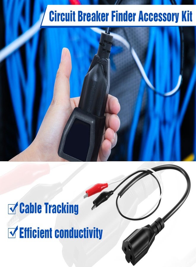 Dreyoo مجموعة ملحقات محول البحث عن قاطع الدائرة من Dreyoo، وجهاز اختبار أسلاك قاطع الدائرة مع مشابك، ومقبس إضاءة، ومحول مخرج تأريض ثلاثي أو ثنائي الأطراف، وحقيبة حمل متوافقة مع ET300 ET310 (ترقية) - Image 2