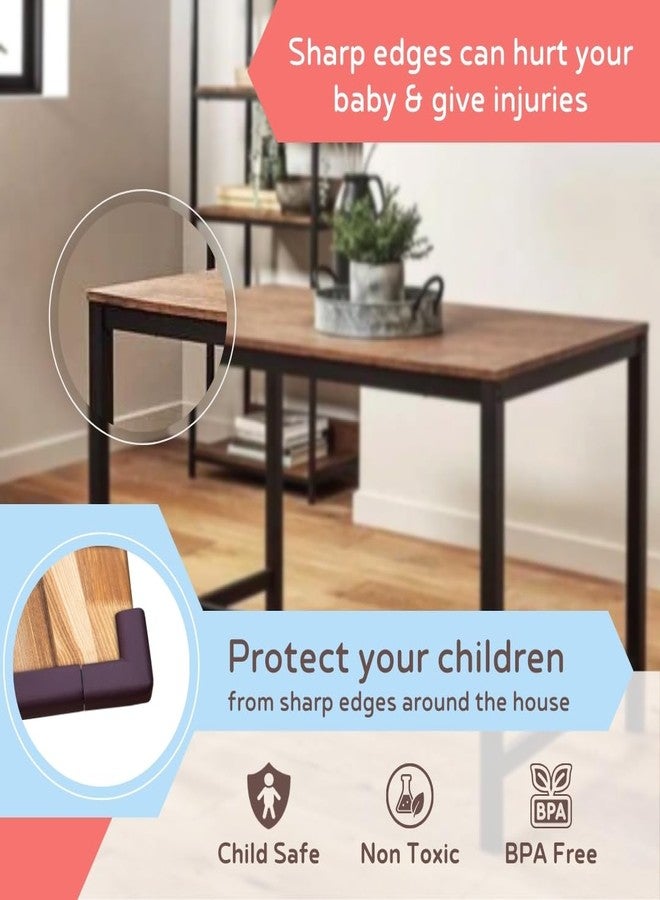 بيبي سيف هاوس واقي حواف وزوايا BabySafeHouse - طول إضافي 19 قدمًا (حافة مُلصقة مسبقًا بطول 16.5 قدمًا + 8 واقيات زوايا مُلصقة مسبقًا) ومصد باب على شكل قرد (لون بني) لحماية الأطفال من العبث. - Image 4