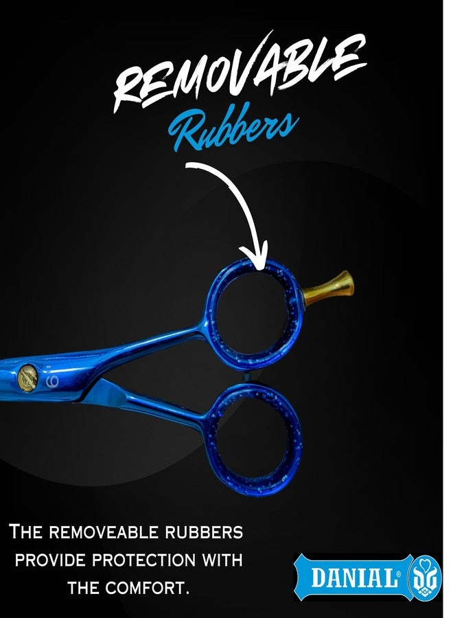 DANIAL Scissors for Hair Cutting Trimming Professional Salon Barber Scissors TITANIUM COATED Special Edge Shears Personal Home Hair Cutting Tools Stainless Steel Men Women Unisex - Image 4