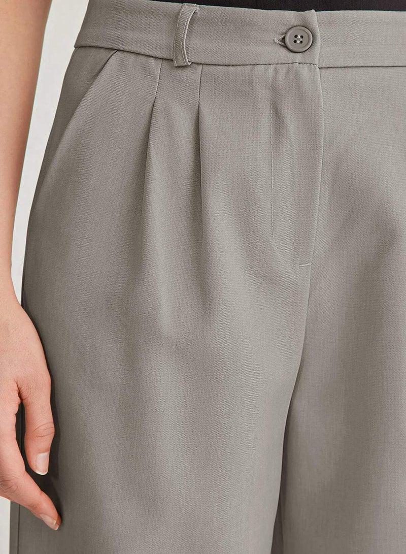 trendyol High Waist Ribbed Flare Leggings - Spanish Leg, Elastic Waist, - Image 5
