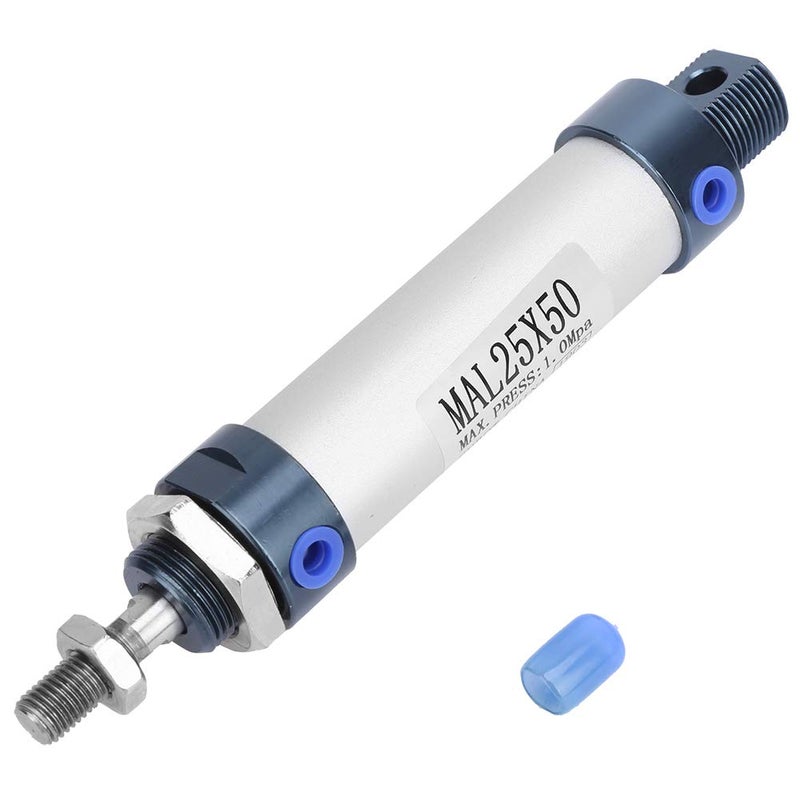 Double Acting Mini Pneumatic Air Cylinder 25mm Bore 50mm Stroke Hub 50mm - Image 5