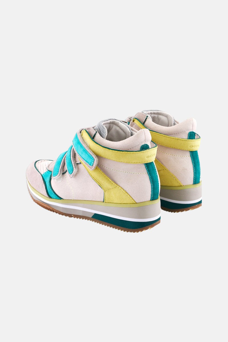 GEOX Women Thrill Velcro Closure Casual Shoes, Grey - Image 4