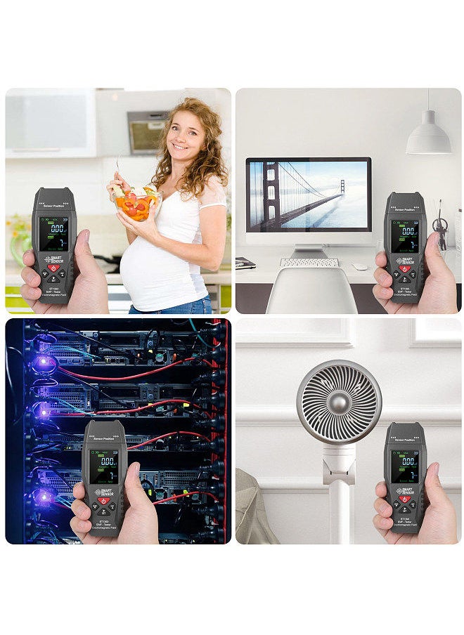 SMART SENSOR - SMART SENSOR ST1393 EMF Meter Electromagnetic Field EMF Detector  Handheld Mini Digital LCD Electromagnetic Field Radiation Tester - Image 1