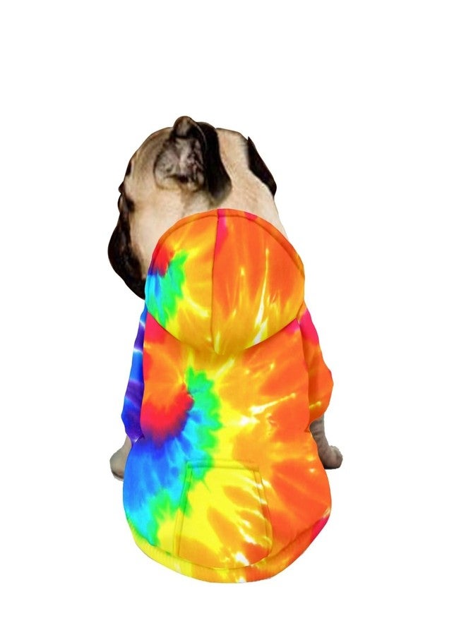 Howilath Dog Sweaters with Hat, Tie-dye Rainbow Soft and Warm Sweater for Small to Large Dogs & Cats - S - Image 4