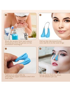SYOSI Nose Shaper Lifter Clip, Nose Beauty Up Lifting Soft Safety Silicone Rhinoplasty  - Image 4