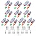 Cedolio 86 PCS Deutsch DT Grey 2 Pin Connectors 10 Set Waterproof Electrical Wire Connector with Stamped Contacts and Seal Plug for Truck OffRoad Vehicles Construction Marine Motorcycle Wiring - Image 2