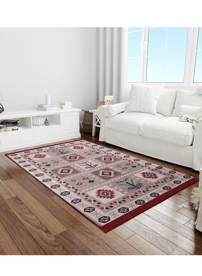 بيج هوم سجادة قابلة للعكس للاستخدام الداخلي والخارجي من **BiggHome SA1619B**، بحجم **47.25 × 70.85 بوصة** - Image 1