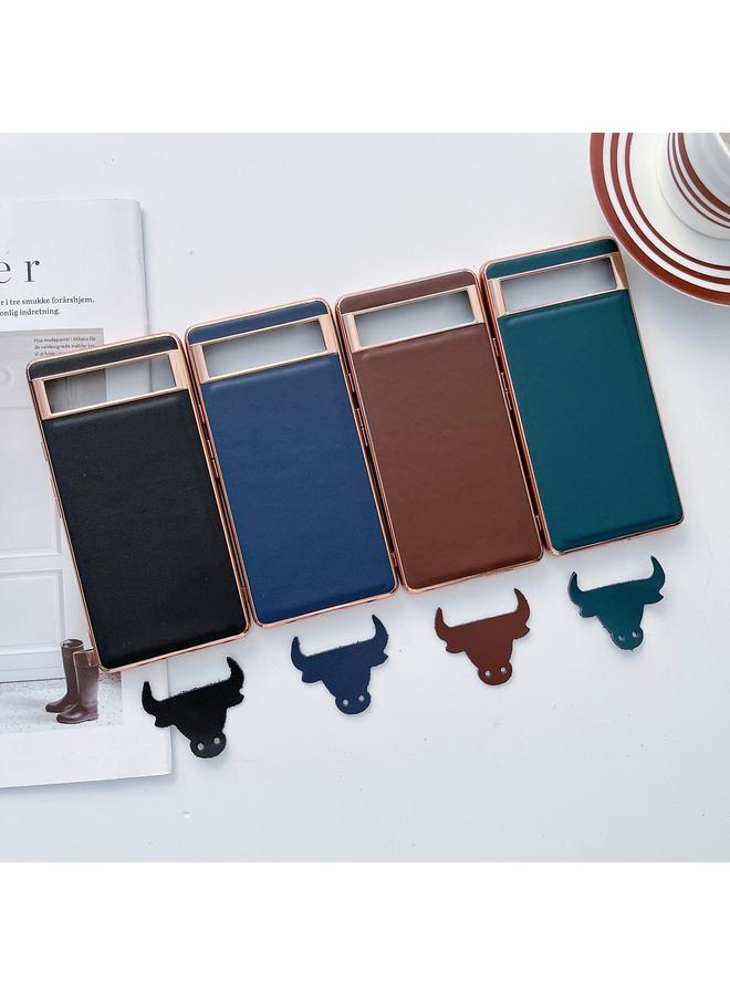 اس-توب جراب لهاتف Google Pixel 6 Pro مصنوع من الجلد الطبيعي من سلسلة Xiaoya مع طلاء نانو كهربائي - Image 5