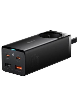 "Baseus GaN3 Pro Desktop Powerstrip AC+2U+2C 65W EU Black (Include：Baseus Xiaobai series fast charging Cable Type-C  to Type-C 100W(20V/5A) 1m Black）" - pzsku/ZE19C4AC2624CF41E0441Z/45/_/1708260297/df09c8a3-7075-4e52-8662-b4bb578e8cf7