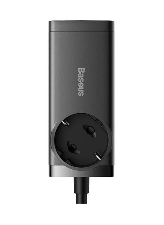 Baseus - "Baseus GaN3 Pro Desktop Powerstrip AC+2U+2C 65W EU Black (Include：Baseus Xiaobai series fast charging Cable Type-C  to Type-C 100W(20V/5A) 1m Black）" - Image 1