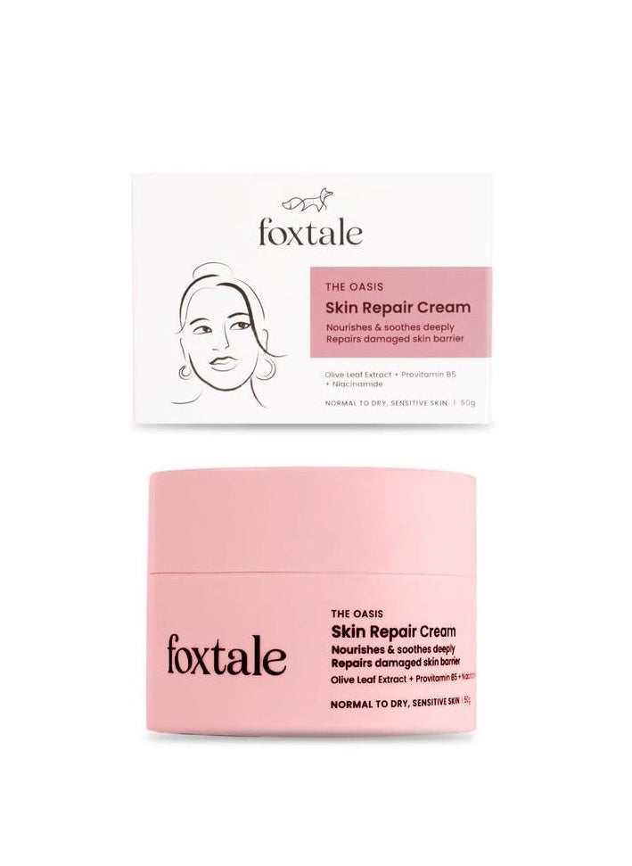 Foxtale Intense Hydrating Winter Moisturising Cream | Olive Leaf Extract, Provitamin B5 and Niacinamide | Repairs Skin Barrier | For Glowing Skin | All Skin Type | 50 g - pzsku/ZE19C5A78F2B4EAA8EB8AZ/45/_/1737093068/5a2843c4-b5b5-4a7c-b456-b45da0d1fac2